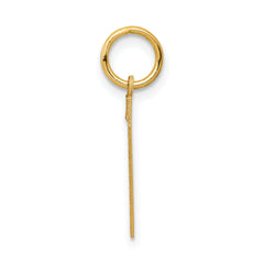 10k Medium Satin Number 7 Charm