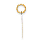 10k Medium Satin Number 8 Charm