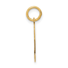 10k Small Satin Number 2 Charm
