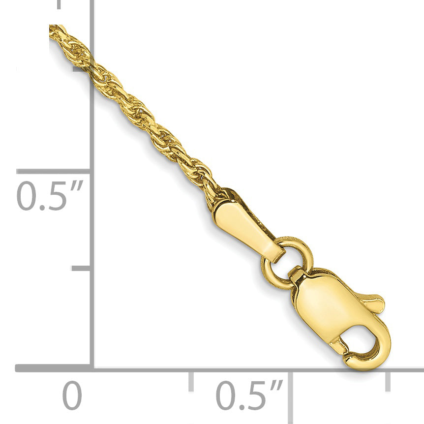 Diamond-Cut Rope Chain in 10K Yellow Gold, 1.3mm Secondary image