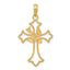 10k Polished Cross w/Dove Pendant