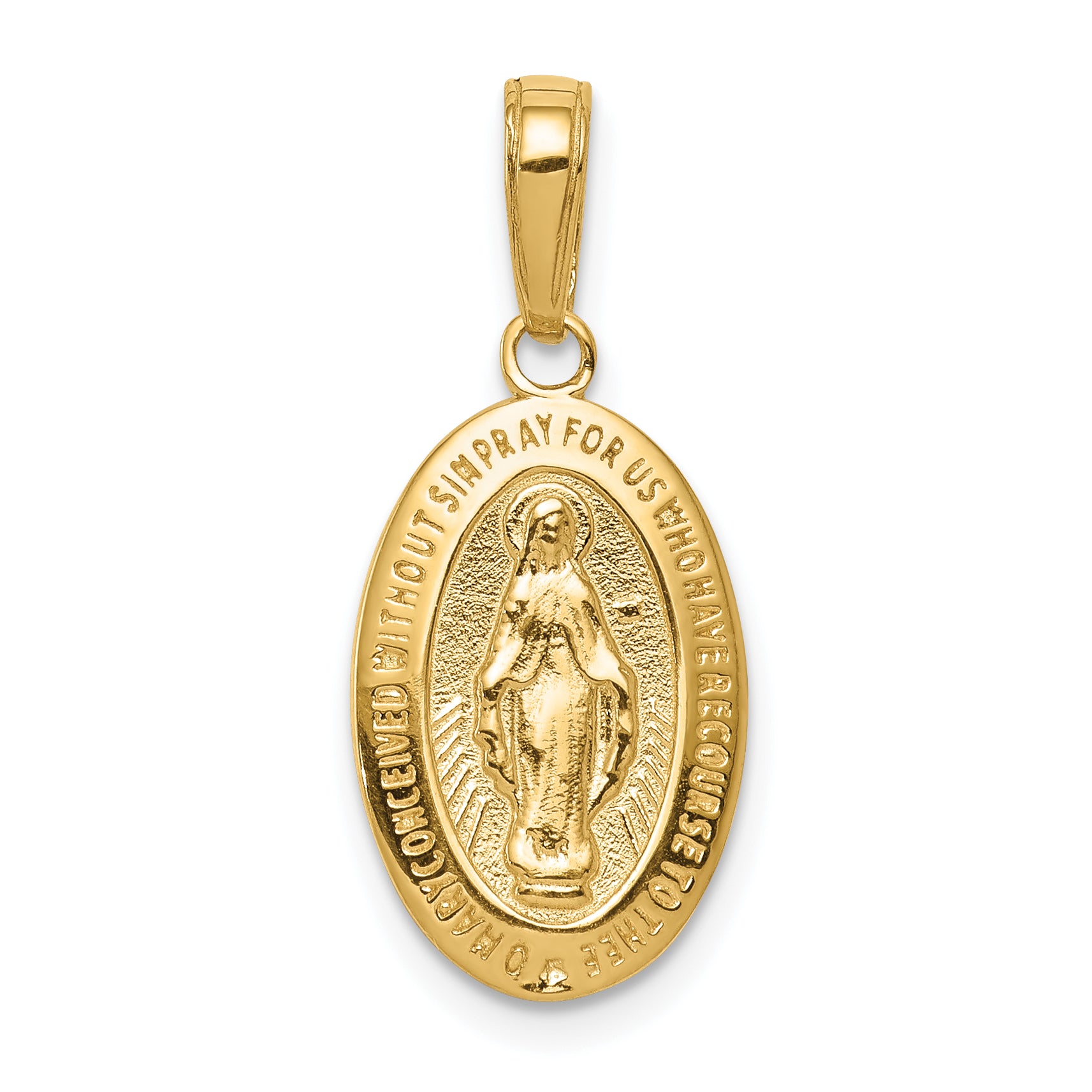 10k Miraculous Medal Pendant Main image