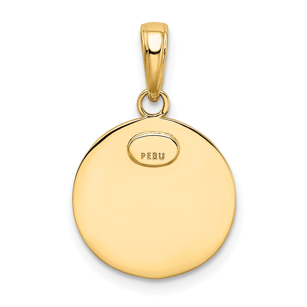 10k Saint Christopher Medal Charm