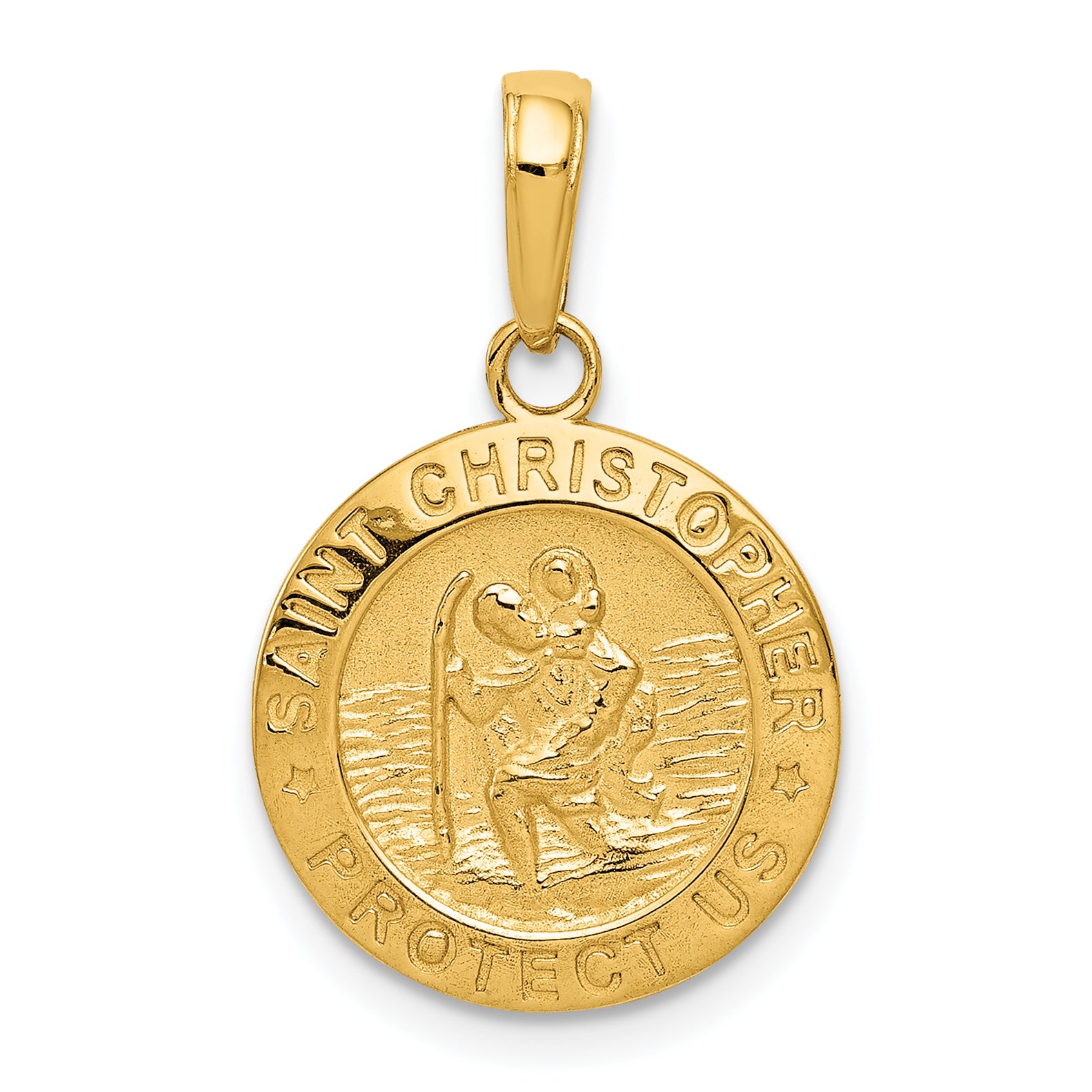 10k Saint Christopher Medal Charm Main image