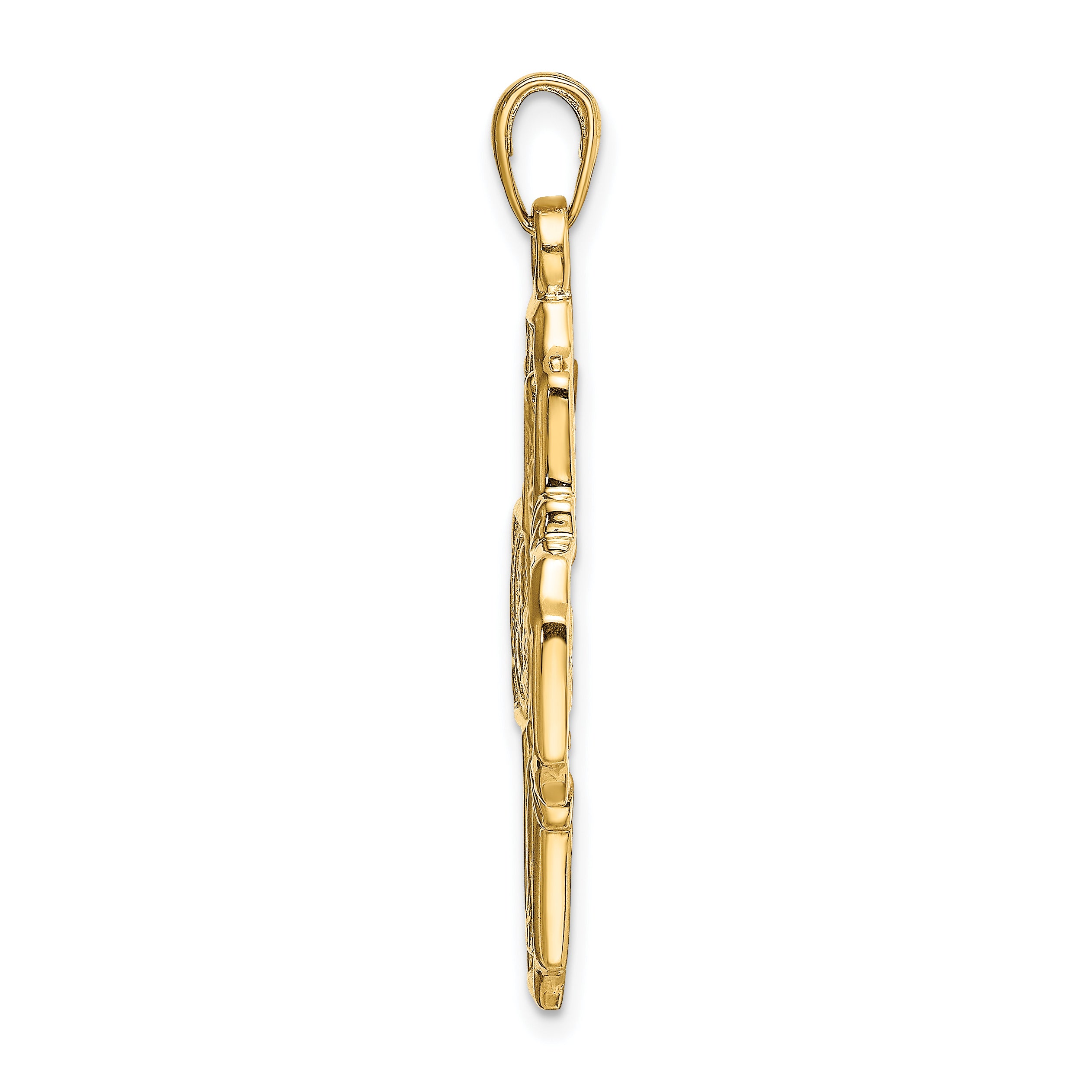 10k Four-Way Medal Pendant Secondary image