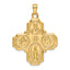 10k Four-Way Medal Pendant