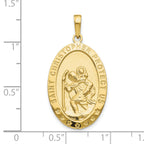10k Saint Christopher Medal Pendant