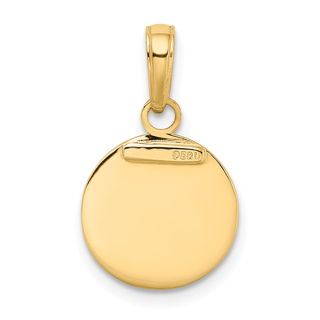 10K Saint Christopher Medal Charm