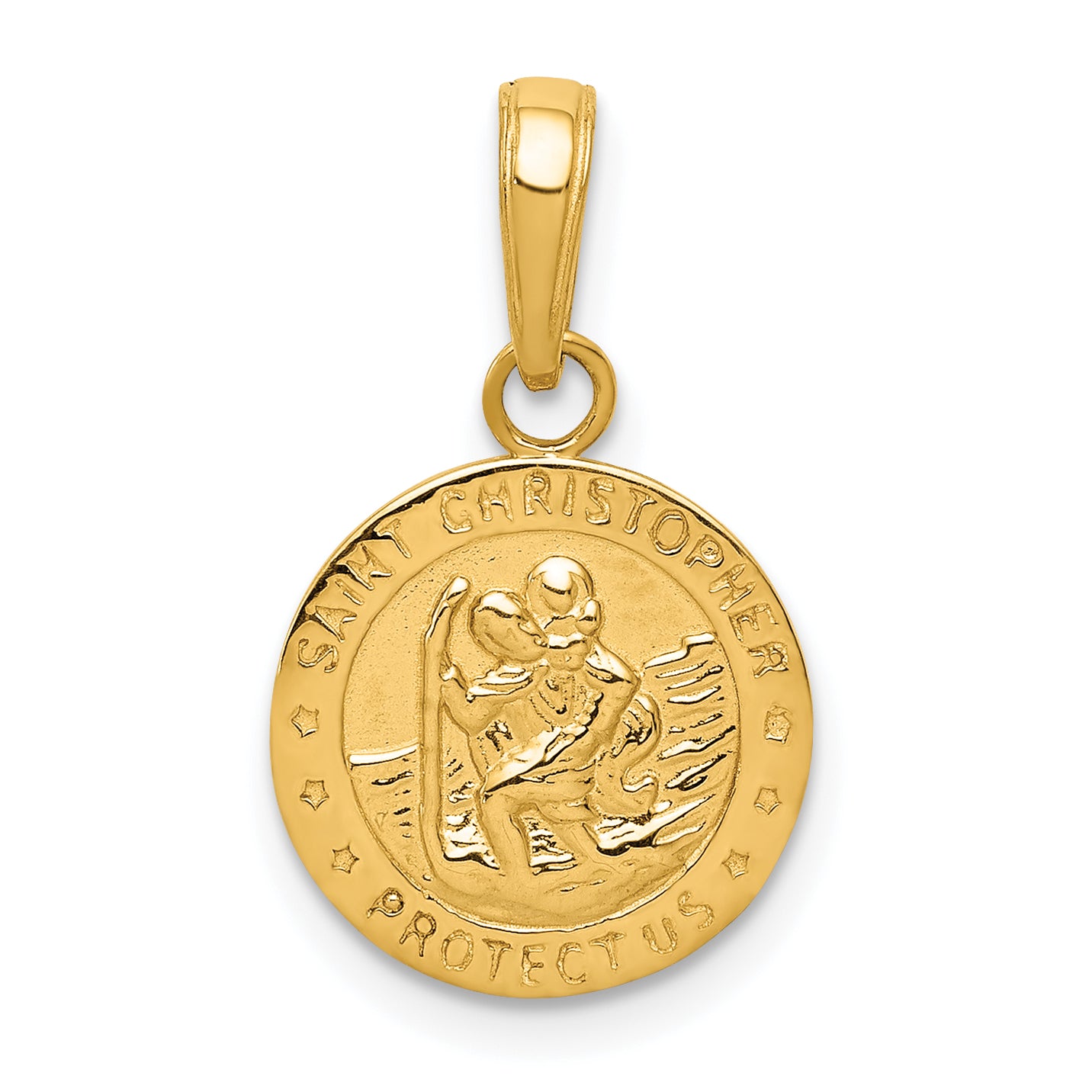 10K Saint Christopher Medal Charm Main image