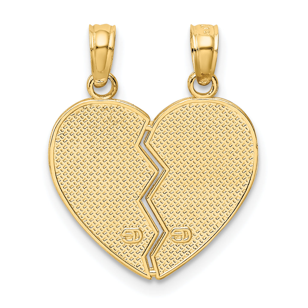 10K Enameled MOTHER - DAUGHTER Pendant
