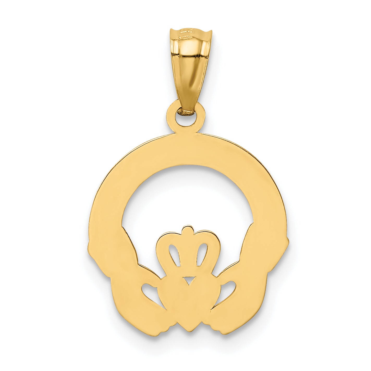 10k Claddagh Charm