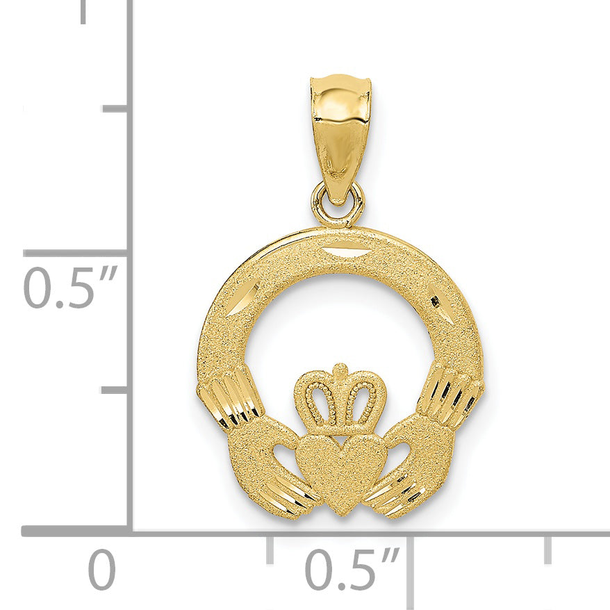 10k Claddagh Charm