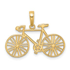 10K 3D Polished Bicycle Charm
