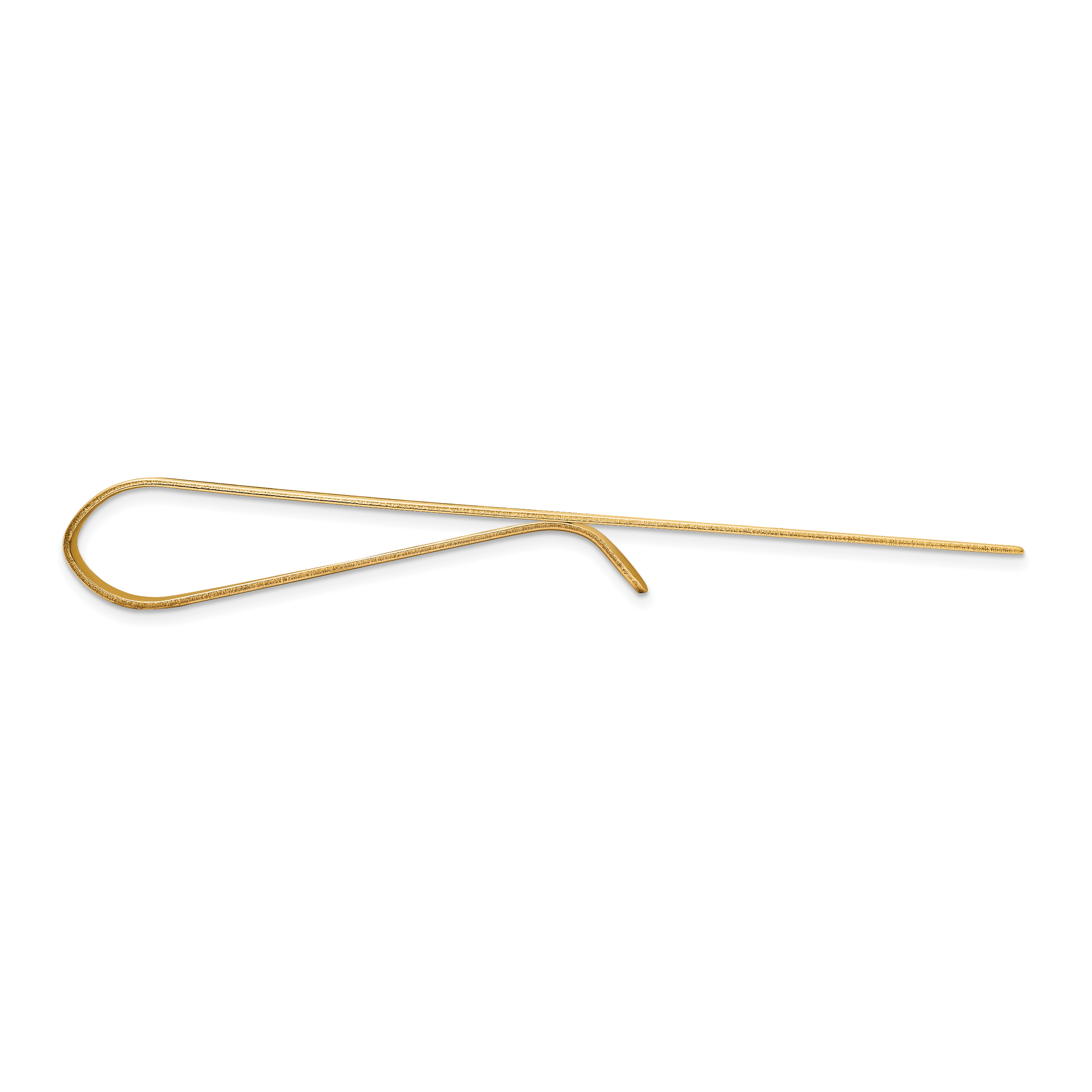 10k Men's Grooved Engravable Tie Bar Secondary image