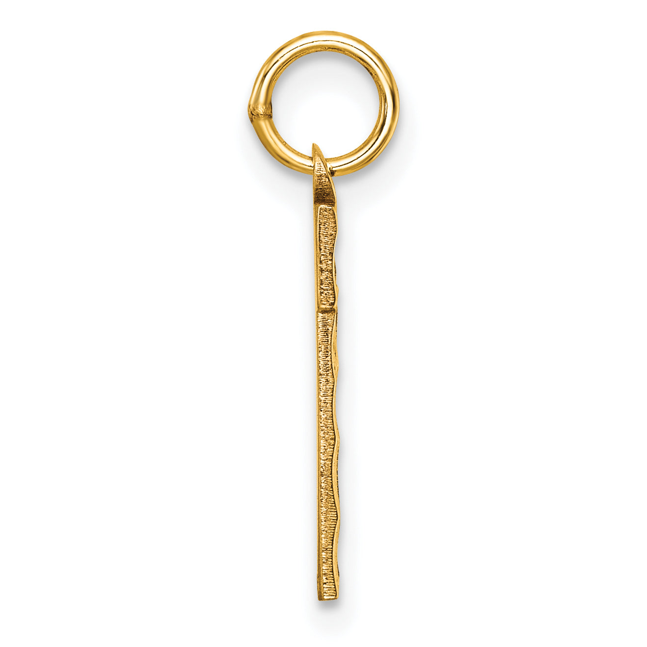 10ky Casted Medium Diamond-cut Number 1 Charm Secondary image