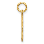 10ky Casted Medium Diamond-cut Number 5 Charm