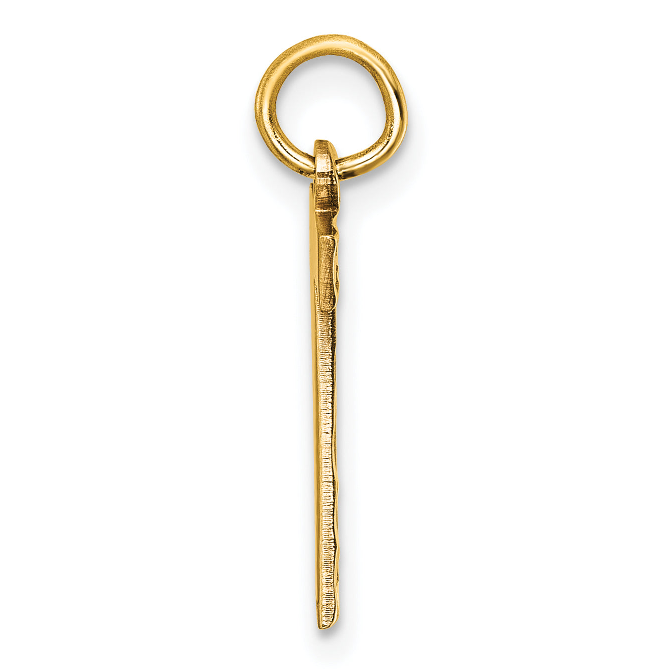 10ky Casted Medium Diamond-cut Number 7 Charm Secondary image