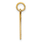 10ky Casted Medium Diamond-cut Number 7 Charm
