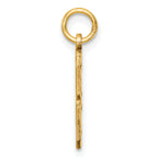 10ky Casted Medium Diamond-cut Number 8 Charm