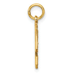 10ky Casted Medium Diamond-cut Number 9 Charm