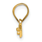 10ky Casted Medium Diamond-cut Top Charm