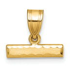 10ky Casted Medium Diamond-cut Top Charm