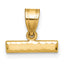10ky Casted Medium Diamond-cut Top Charm