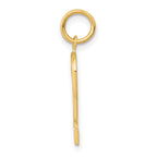10k Medium Polished Number 2 Charm