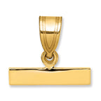 10ky Casted Medium Polished Top Charm