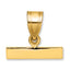 10ky Casted Medium Polished Top Charm