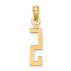 10K Number 5 Block Charm