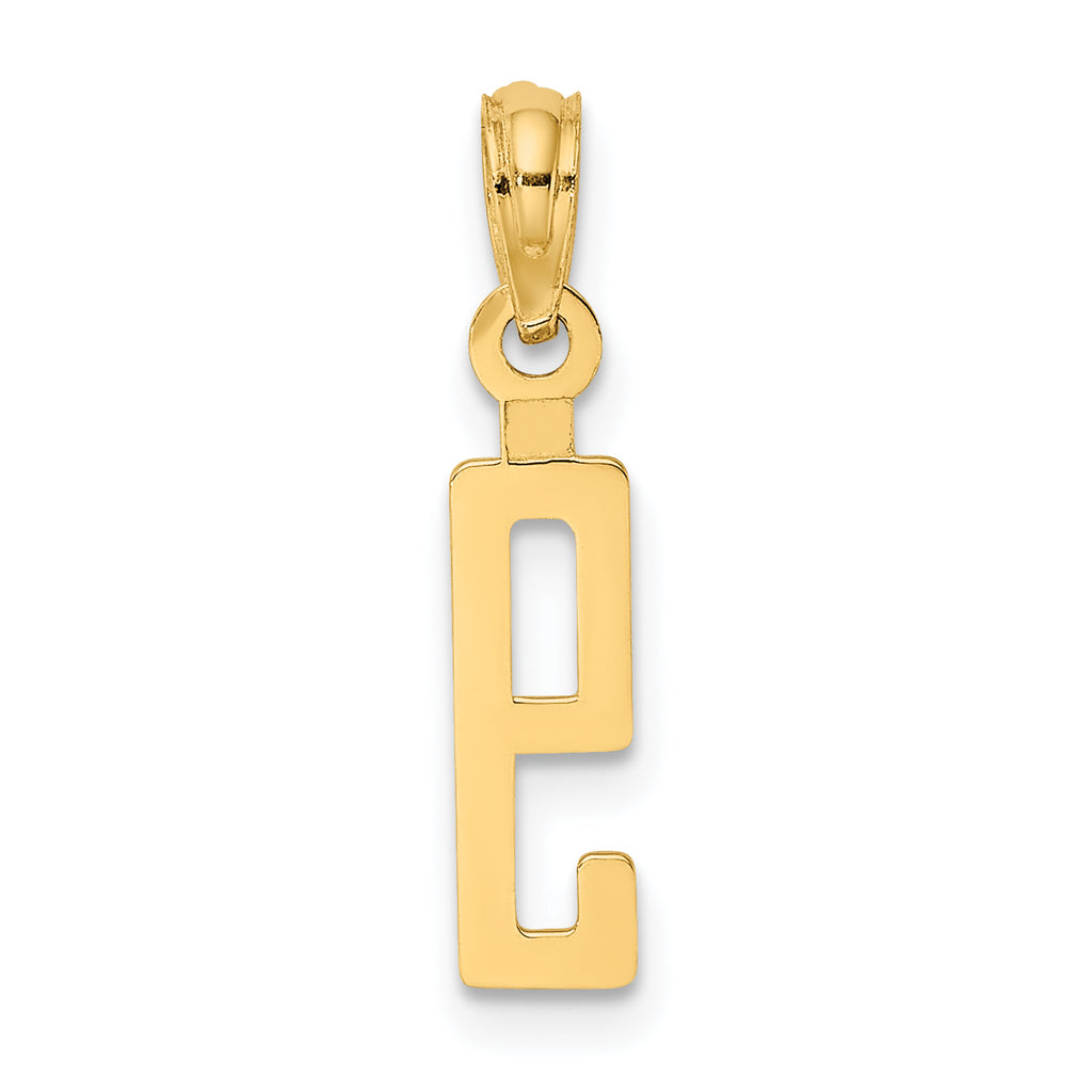 10K Number 9 Block Charm