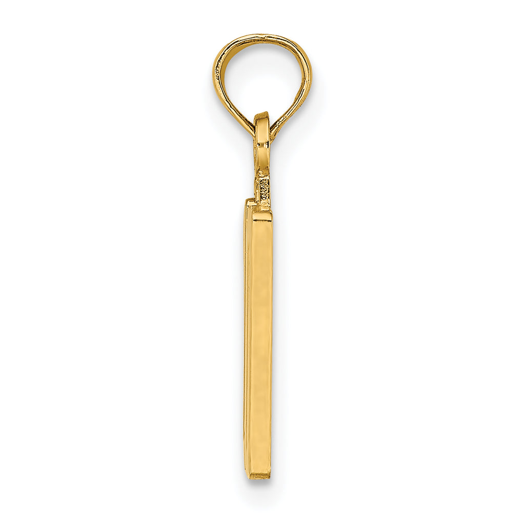 10K Number 10 Pendant