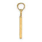 10K Number 10 Pendant