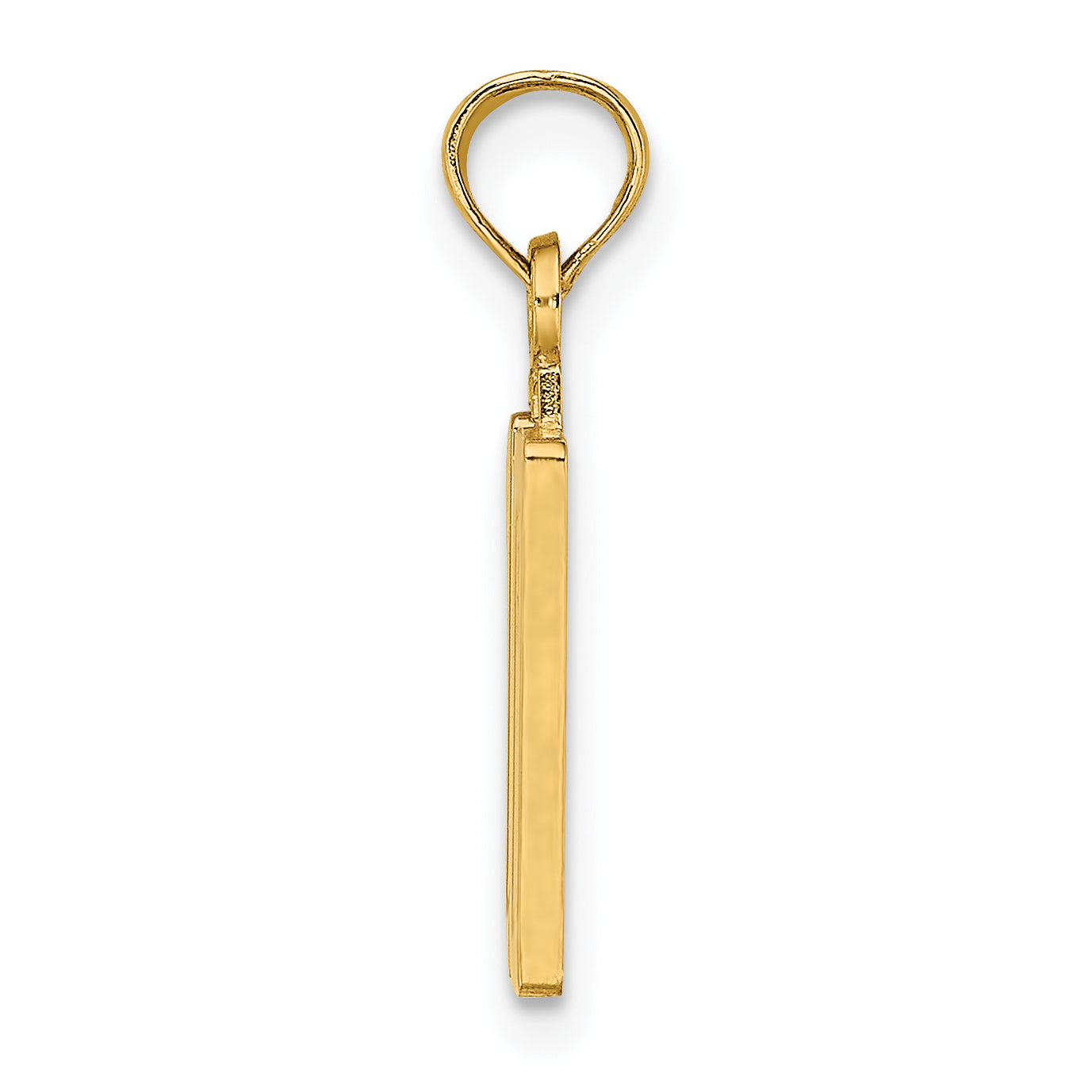 10K Number 10 Pendant