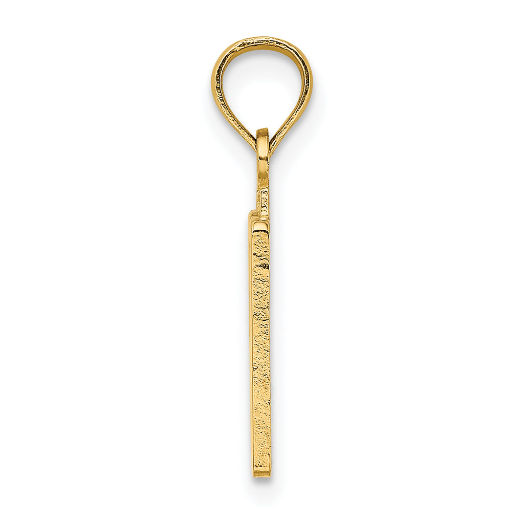 10K Number 50 Pendant