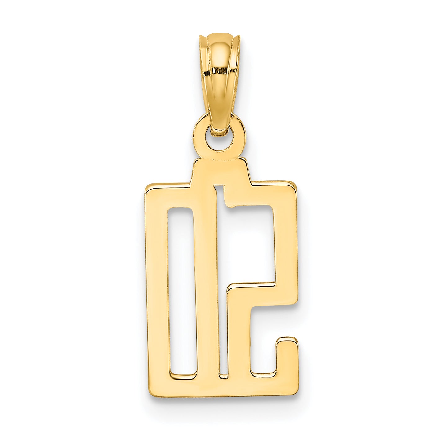 10K Number 50 Pendant