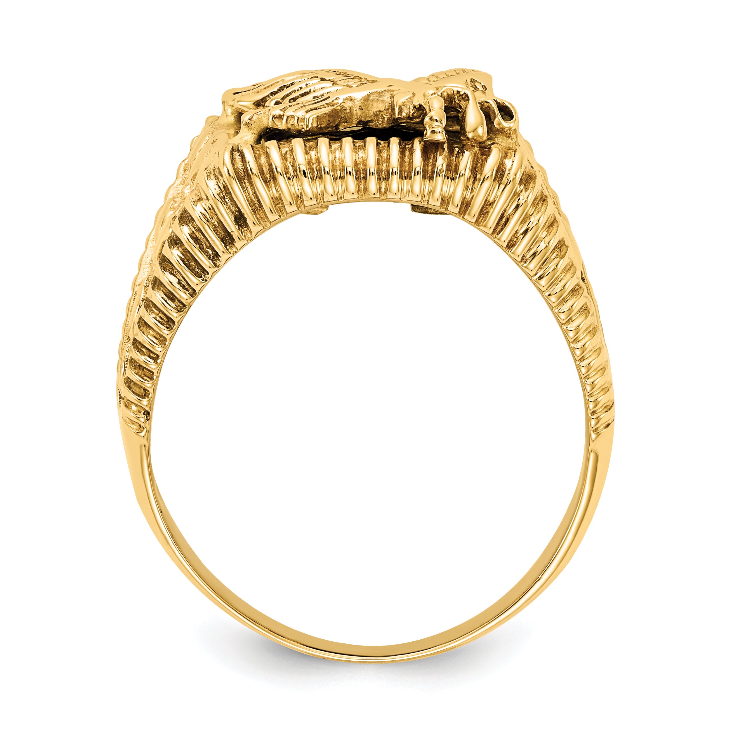 10K Men's Onyx Eagle Ring Secondary image