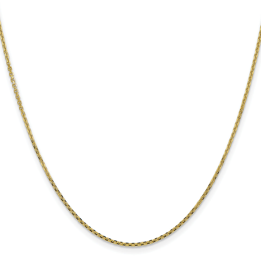 10K 1.45mm D/C Cable Chain Anklet