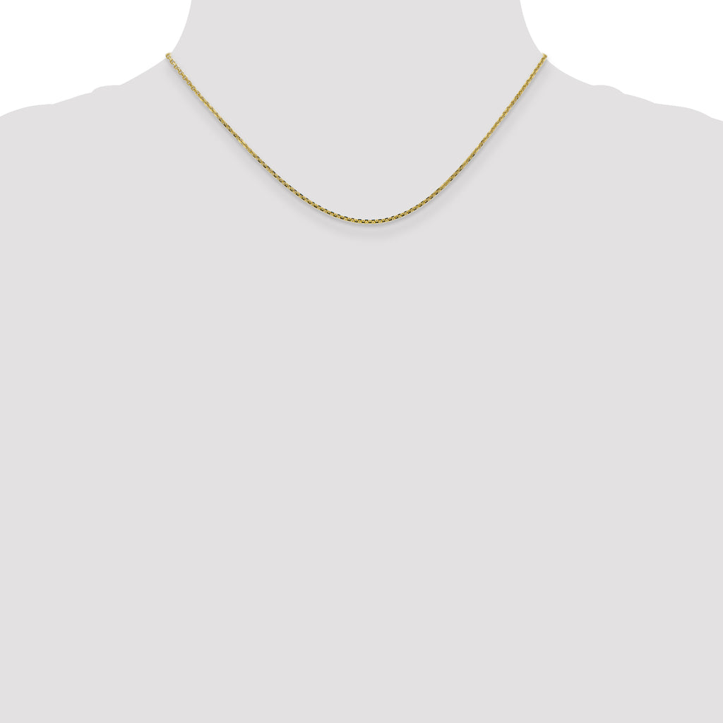 Diamond-Cut Cable Chain in 10K Yellow Gold, 9–24 Inch - Sophia Jewelers