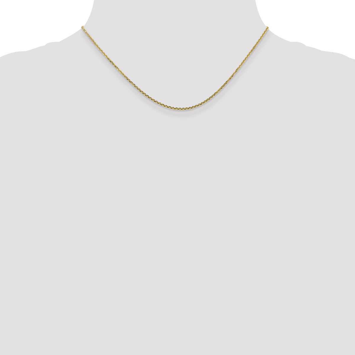 Diamond-Cut Cable Chain in 10K Yellow Gold, 9–24 Inch - Sophia Jewelers