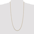 Diamond-Cut Cable Chain in 10K Yellow Gold, 9–24 Inch - Sophia Jewelers