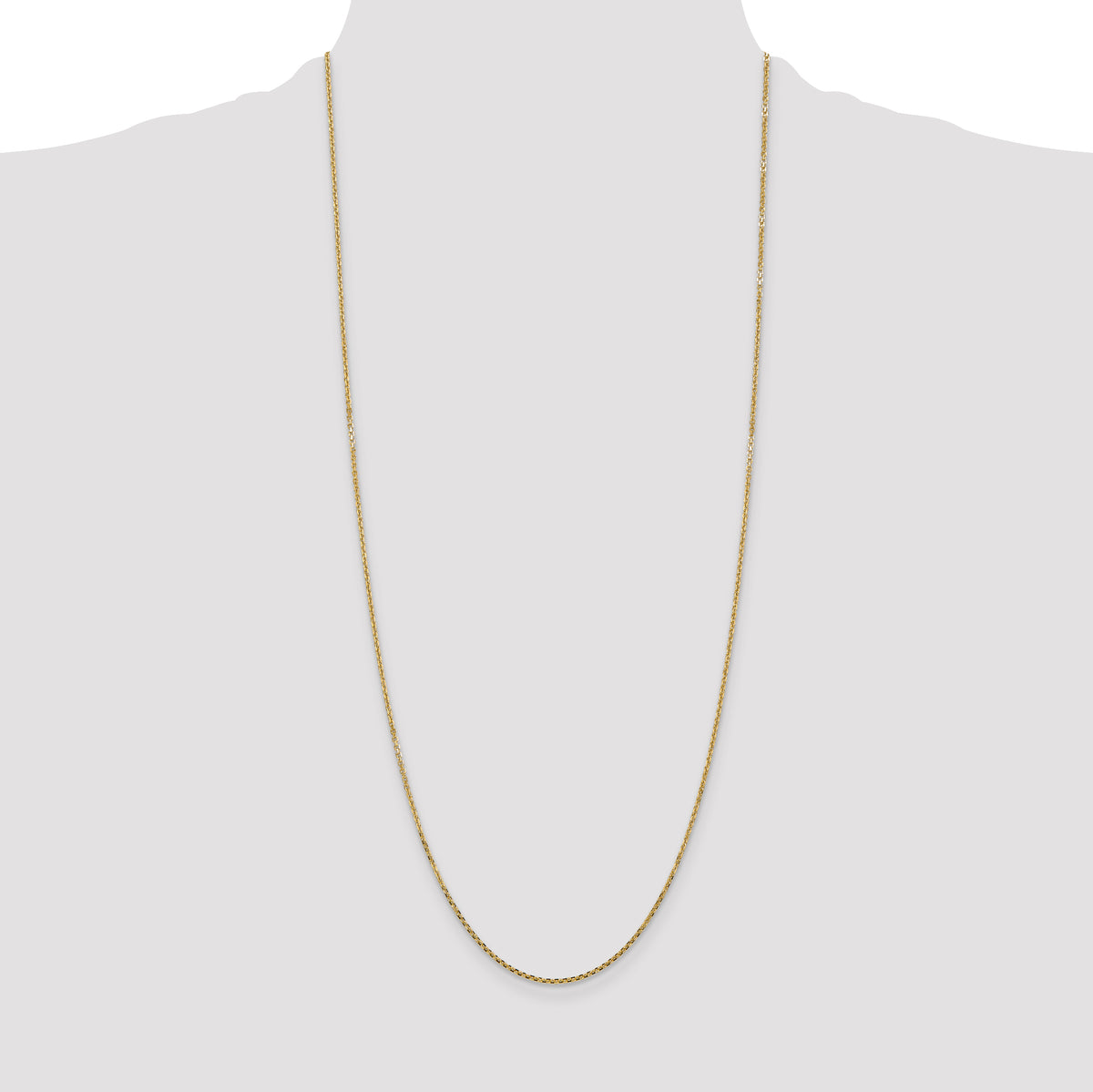 Diamond-Cut Cable Chain in 10K Yellow Gold, 9–24 Inch - Sophia Jewelers