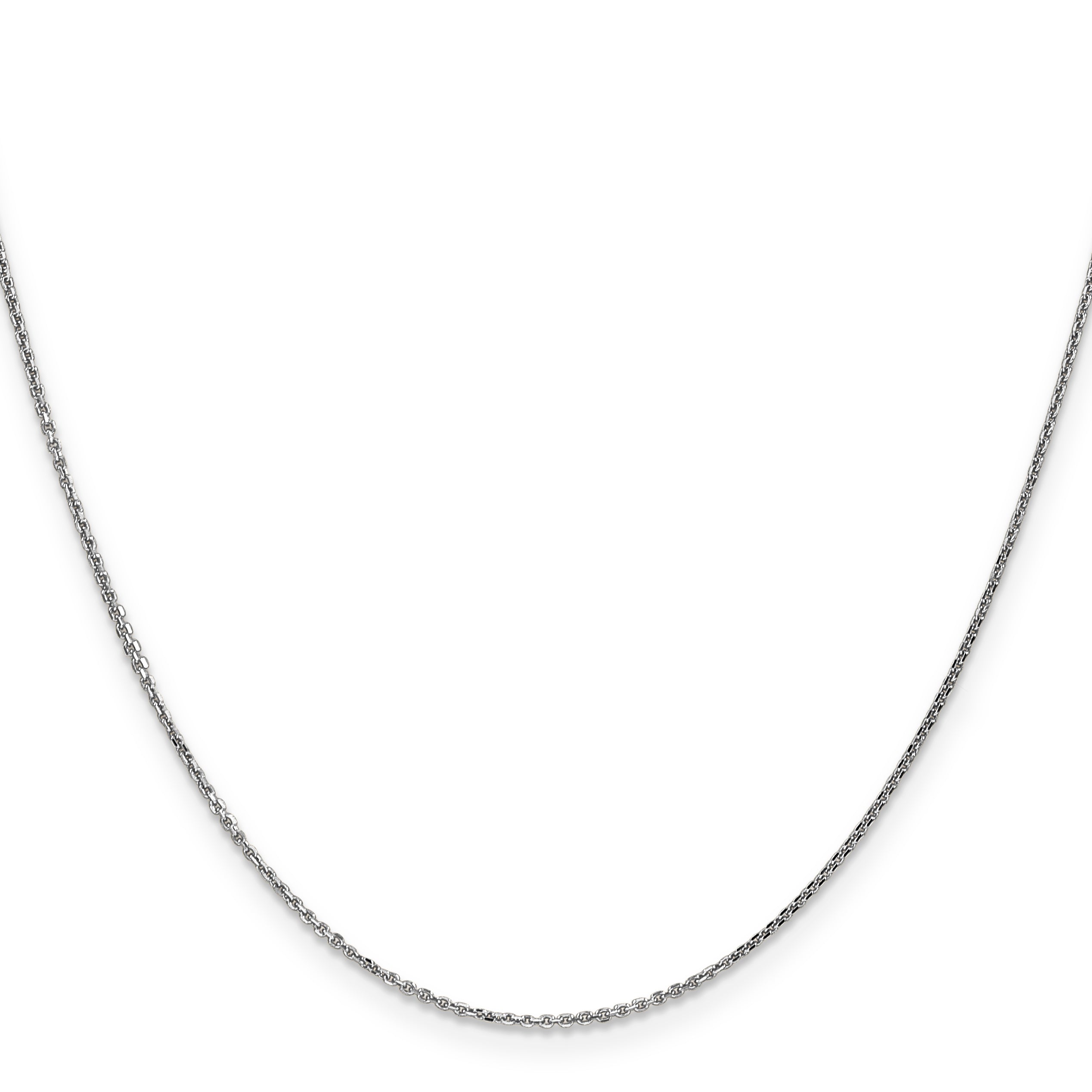 Diamond-Cut Cable Chain in 10K White Gold Secondary image