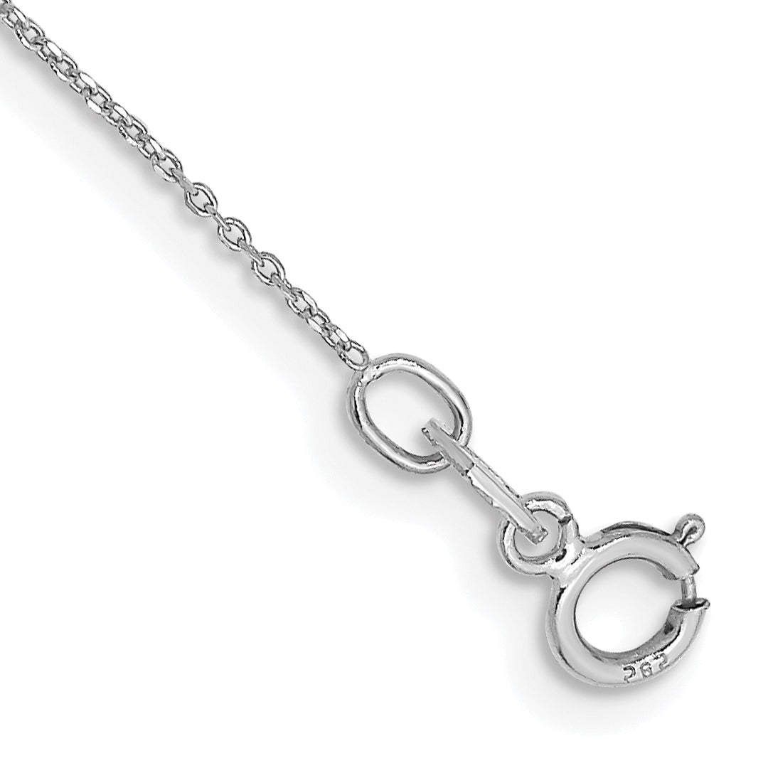 10k WG .6mm D/C Round Open Link Cable Chain Anklet Main image