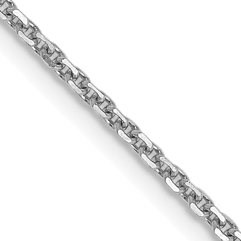 Diamond-Cut Cable Chain in 10K White Gold, 1.45mm Secondary image