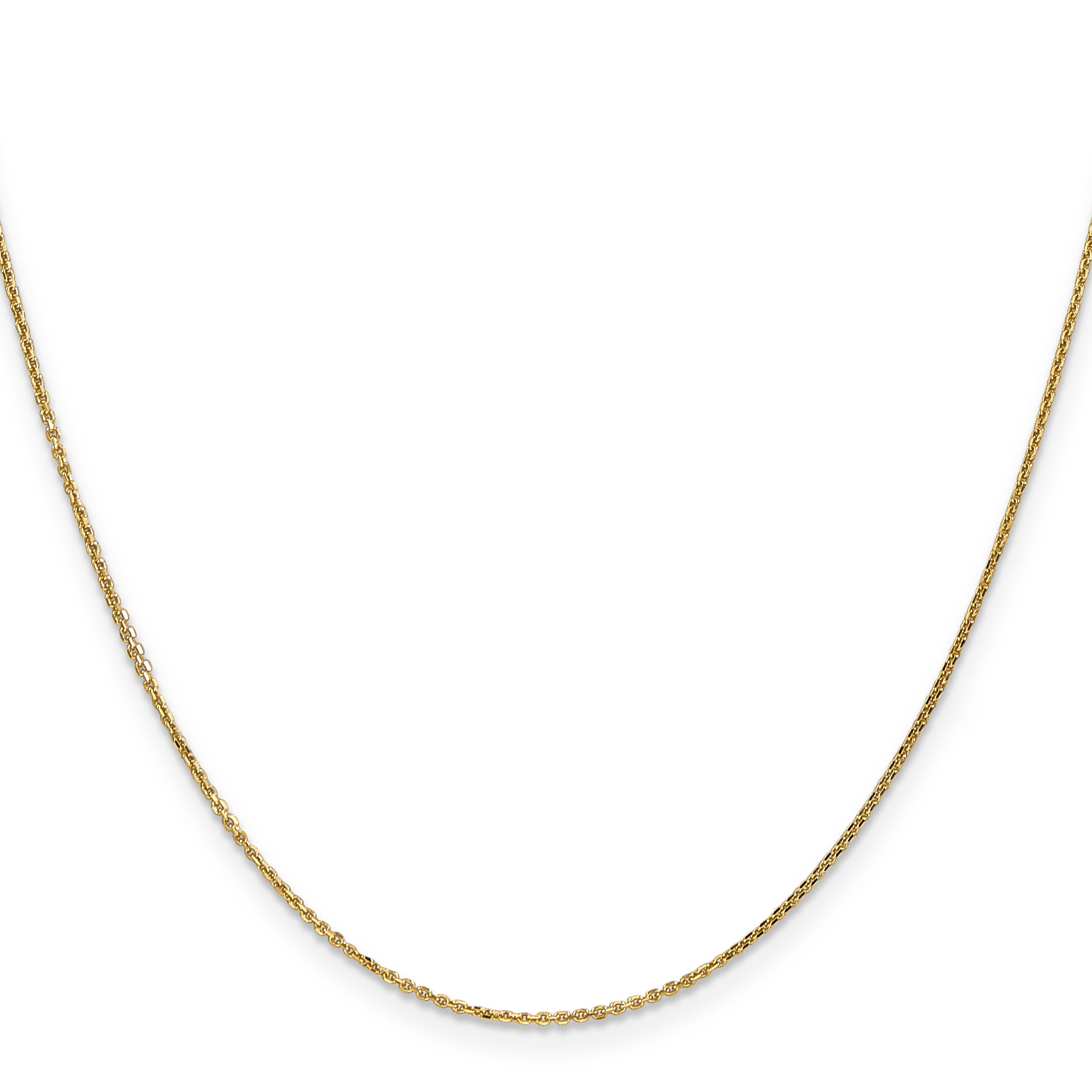 Diamond-Cut Cable Chain in 10K Yellow Gold Secondary image