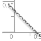 10k WG .8mm D/C Cable with Spring Ring Clasp Chain