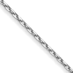 10k WG .8mm D/C Cable with Spring Ring Clasp Chain