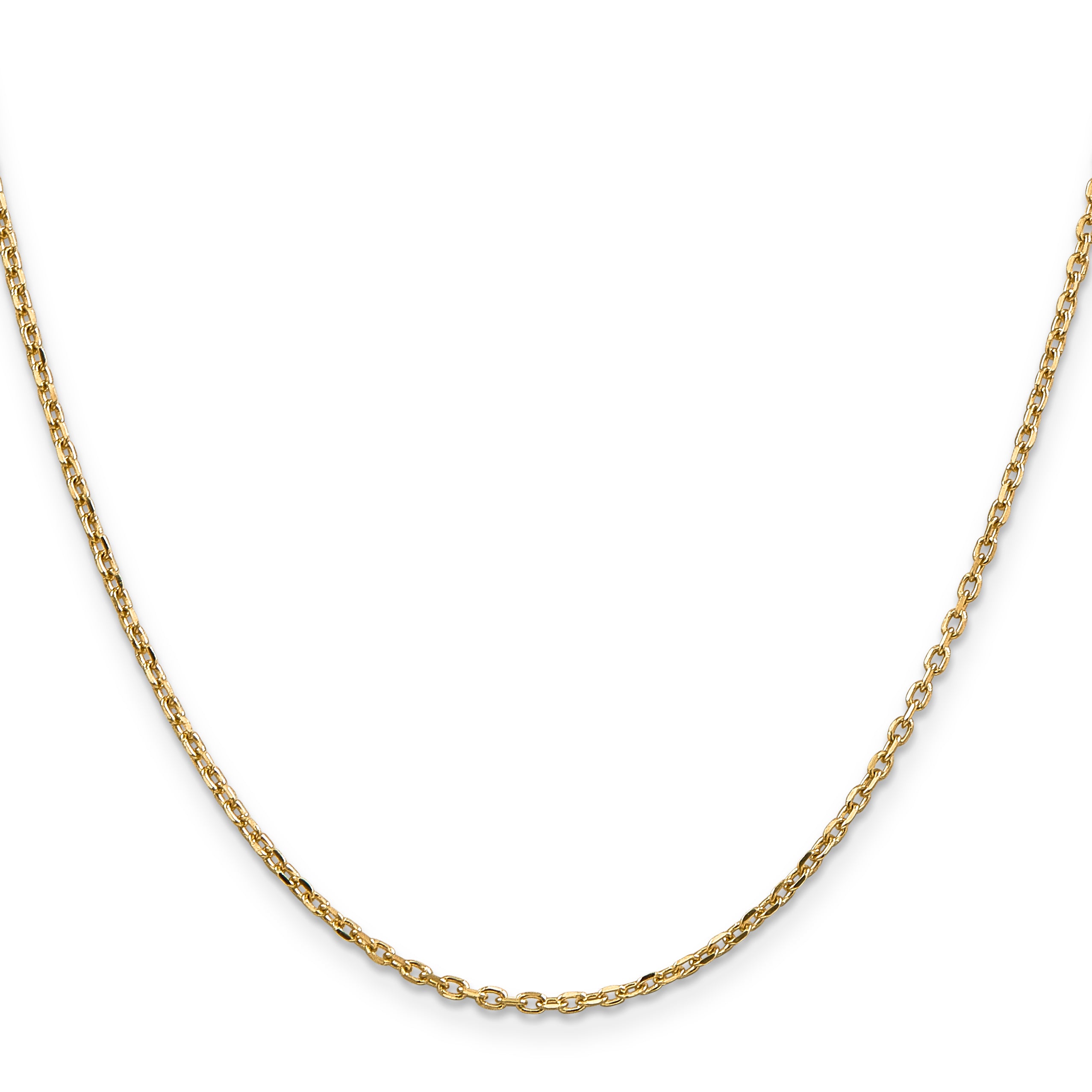Diamond-Cut Cable Chain Necklace in 10K Yellow Gold, 1.8mm Secondary image
